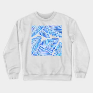 Blue Banana Leaves Crewneck Sweatshirt